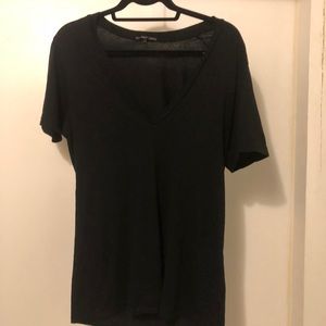 Black v neck t-shirt, medium